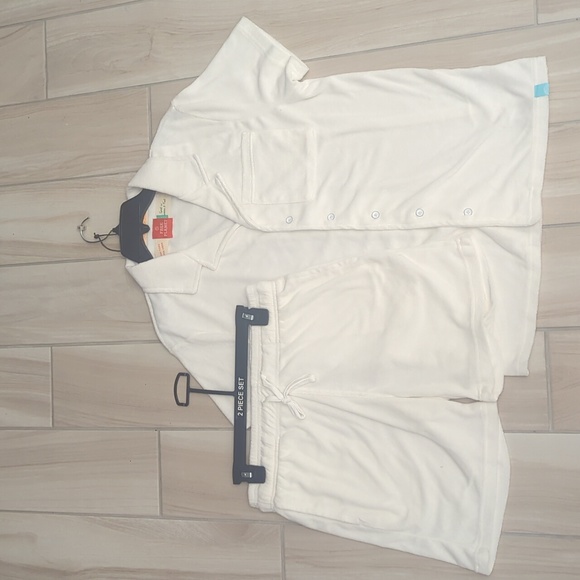 NWT 2 Piece Set - Pocket Patched Shirt & Drawstring Waist Shorts Set - Picture 8 of 9